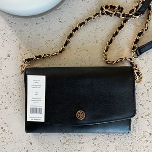 Tory Burch Parker Chain Wallet - style No. 38963 black